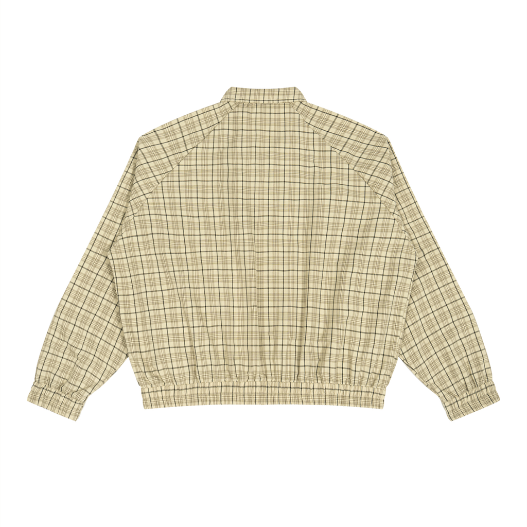 Plaid Full-Zip Track Jacket