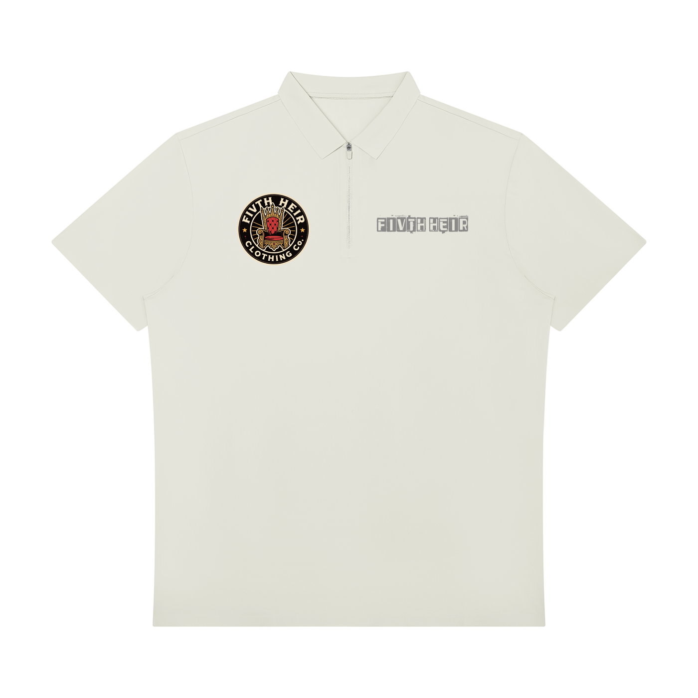 Double Logo Men's Quarter-Zip Performance Golf Shirt