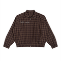 Plaid Full-Zip Track Jacket