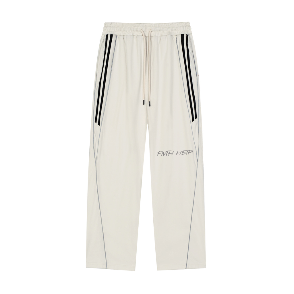 Reflection Striped Straight-Leg Sweatpants