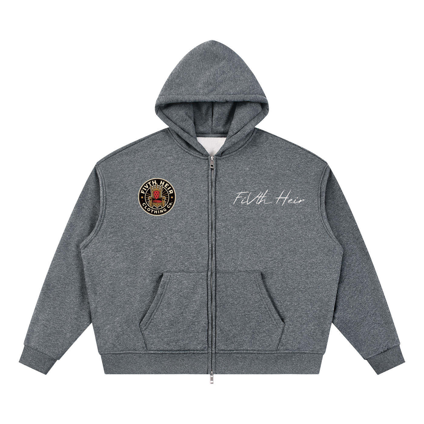 Full Zip Boxy Hoodie