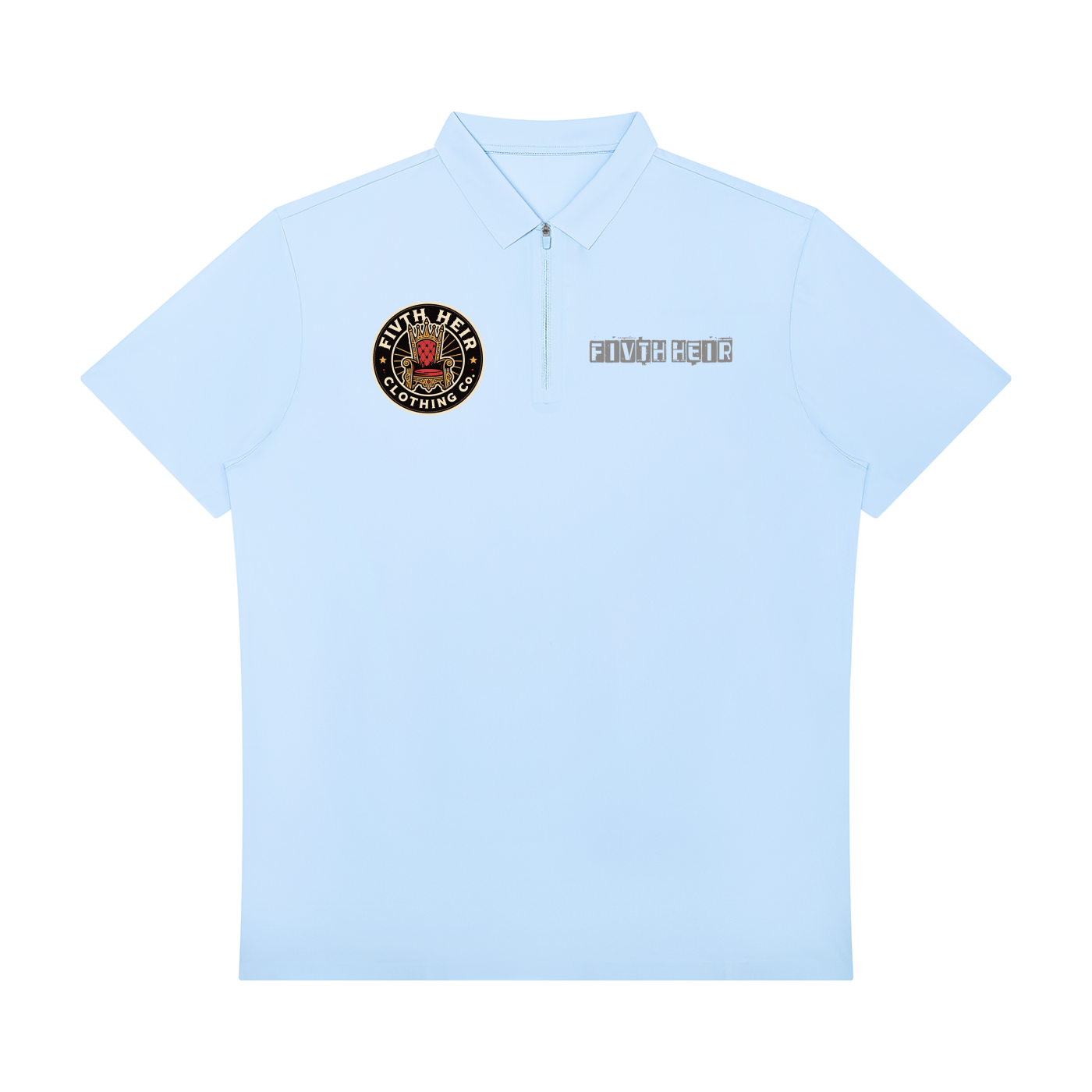 Double Logo Men's Quarter-Zip Performance Golf Shirt